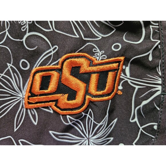 Oklahoma State Cowboys OSU Boys Hawaiian print swim trunks, sz XL - Picture 3 of 8